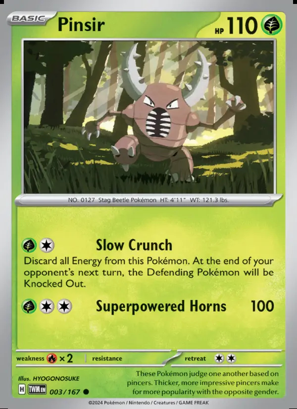 Image of the card Pinsir