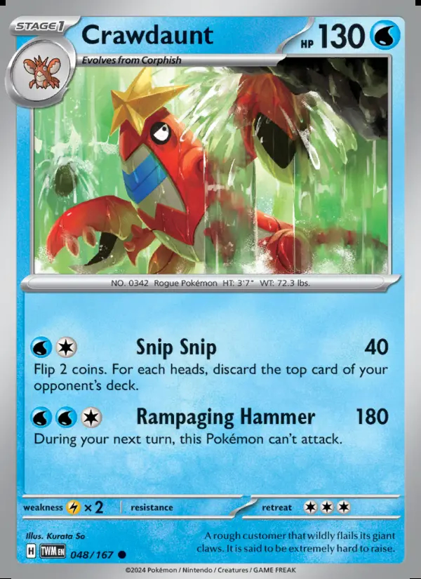 Image of the card Crawdaunt