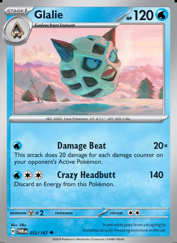 Image of the card Glalie