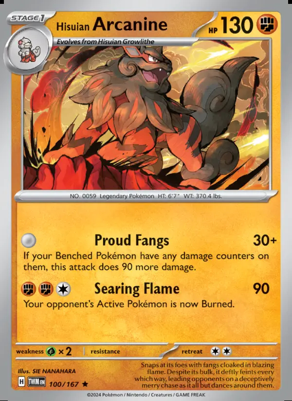 Image of the card Hisuian Arcanine