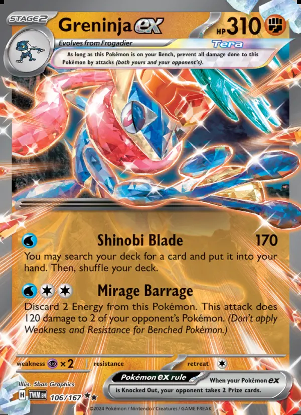 Image of the card Greninja ex