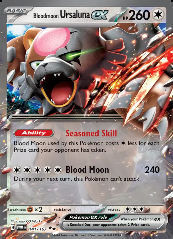 Image of the card Bloodmoon Ursaluna ex