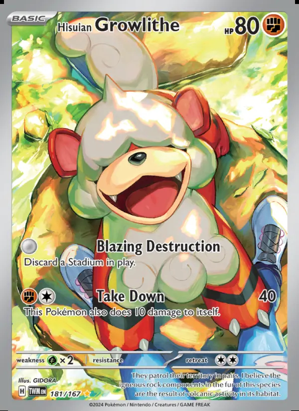 Image of the card Hisuian Growlithe