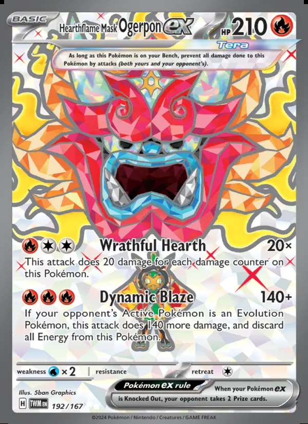 Image of the card Hearthflame Mask Ogerpon ex