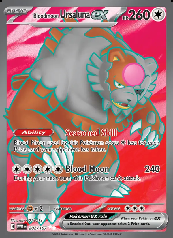 Image of the card Bloodmoon Ursaluna ex