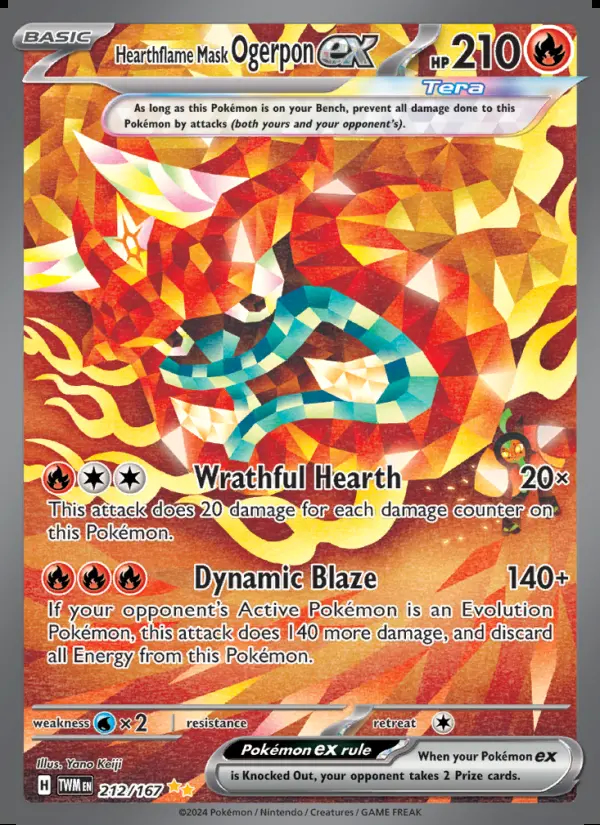 Image of the card Hearthflame Mask Ogerpon ex