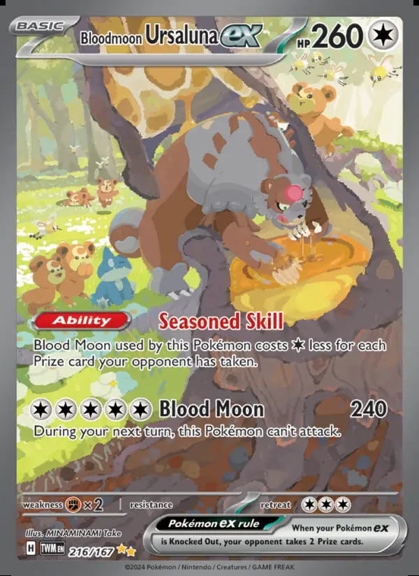 Image of the card Bloodmoon Ursaluna ex