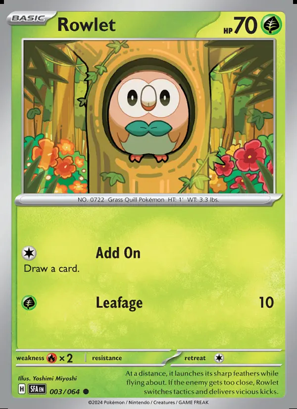 Image of the card Rowlet