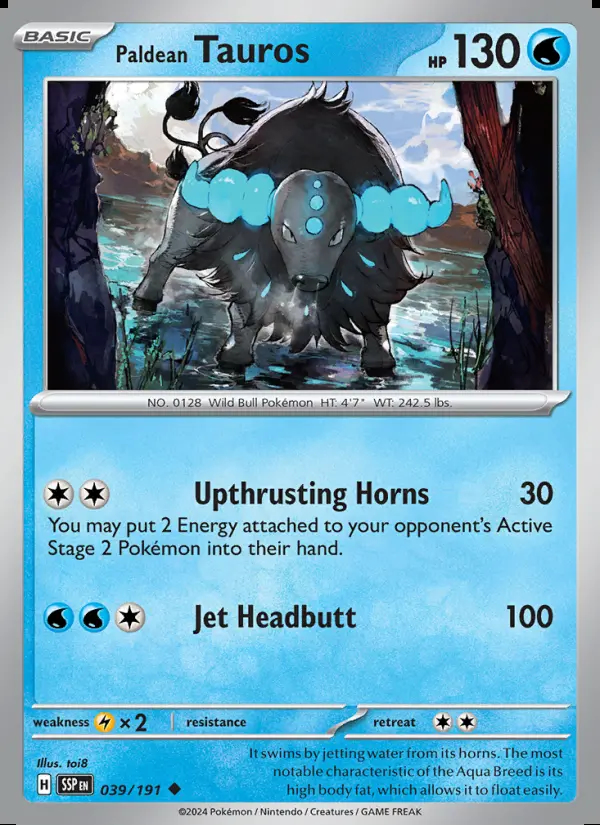 Image of the card Paldean Tauros