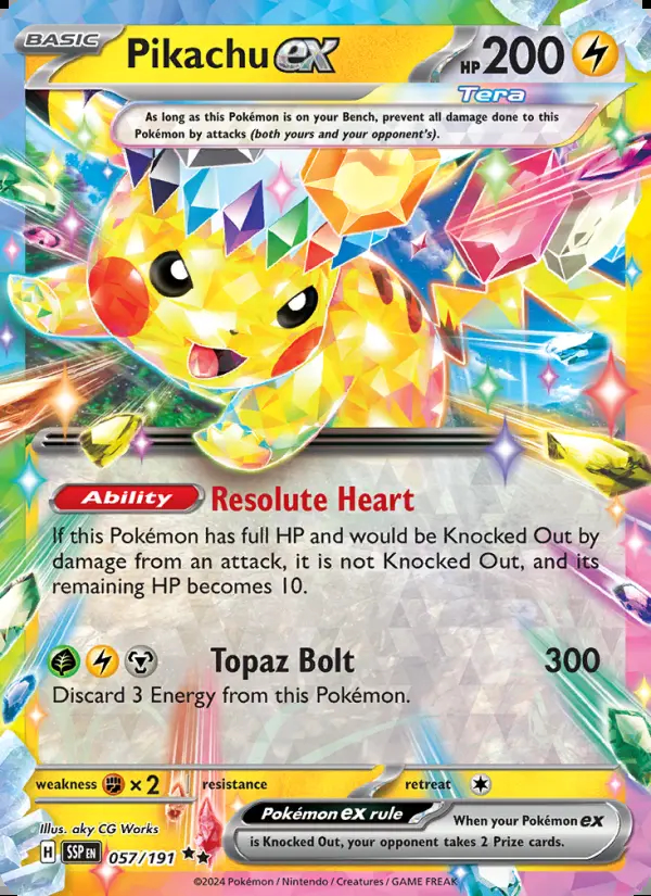 Image of the card Pikachu ex