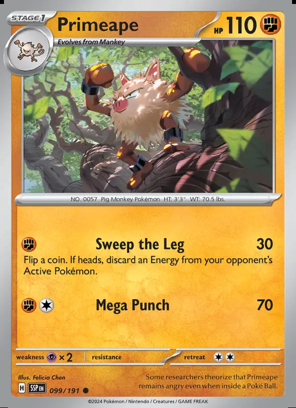 Image of the card Primeape