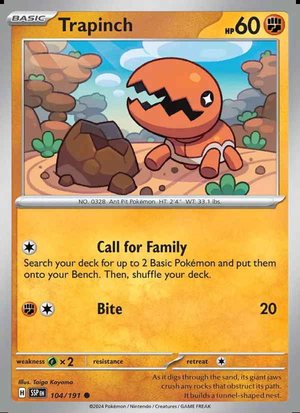 Image of the card Trapinch