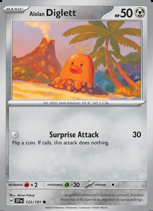 Image of the card Alolan Diglett