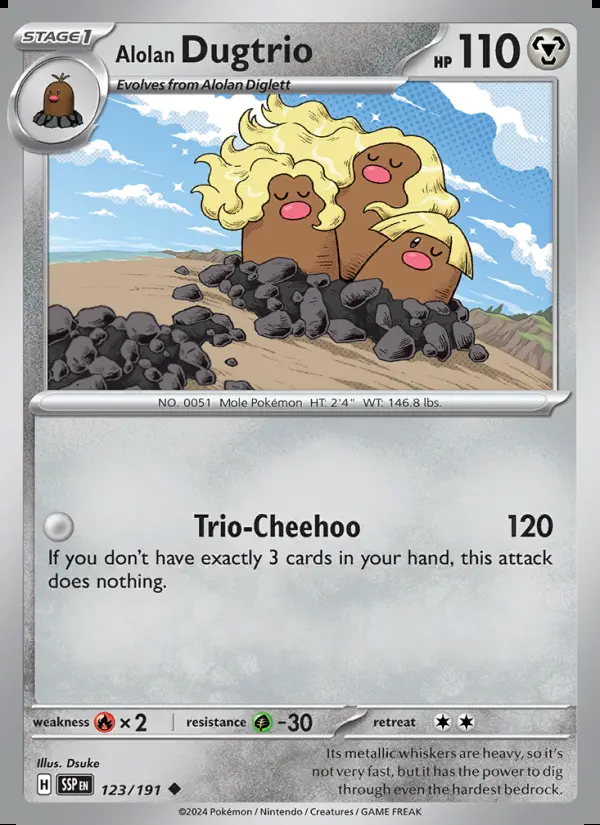 Image of the card Alolan Dugtrio