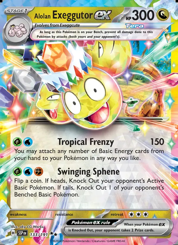 Image of the card Alolan Exeggutor ex