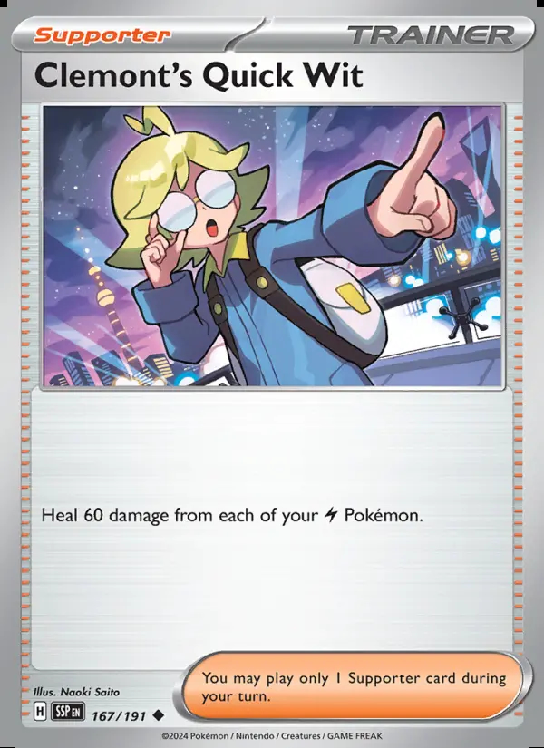 Image of the card Clemont's Quick Wit