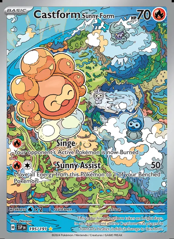 Image of the card Castform Sunny Form