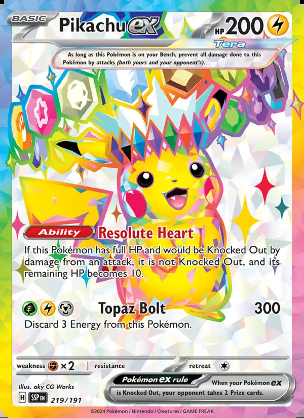 Image of the card Pikachu ex