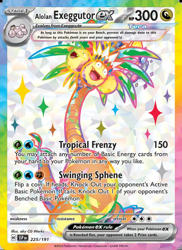 Image of the card Alolan Exeggutor ex