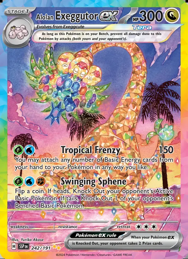 Image of the card Alolan Exeggutor ex