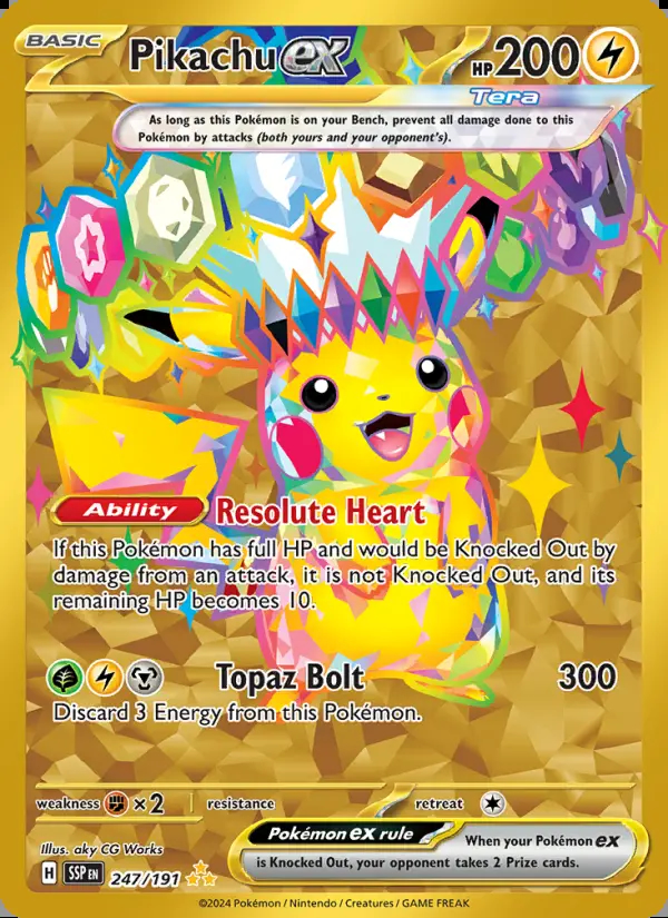 Image of the card Pikachu ex