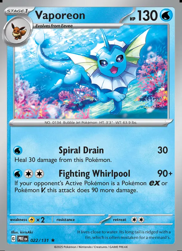 Image of the card Vaporeon