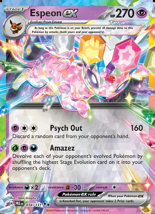 Image of the card Espeon ex