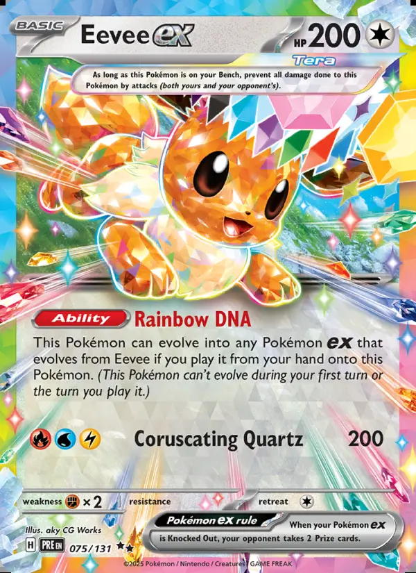 Image of the card Eevee ex