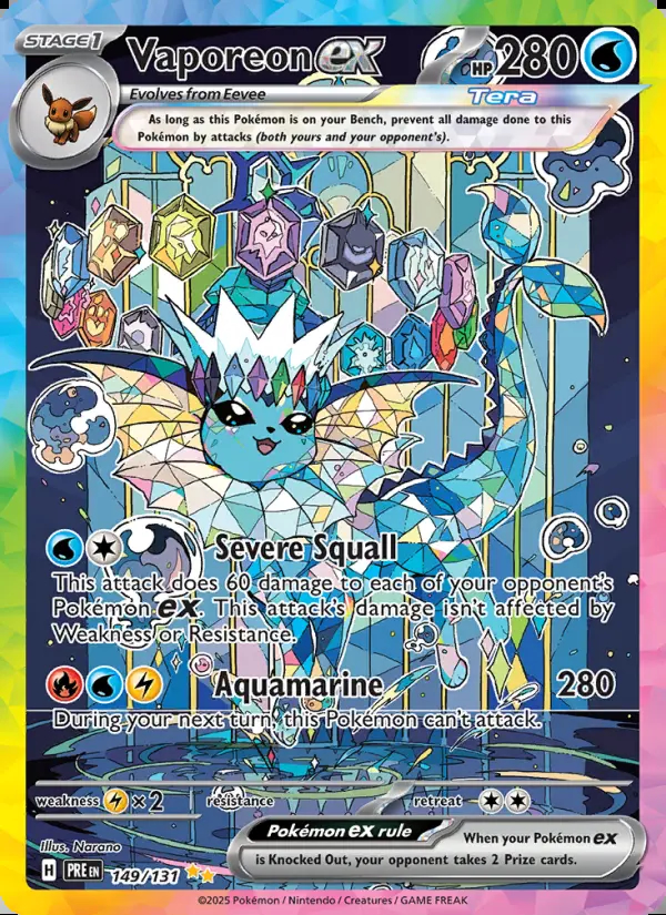 Image of the card Vaporeon ex