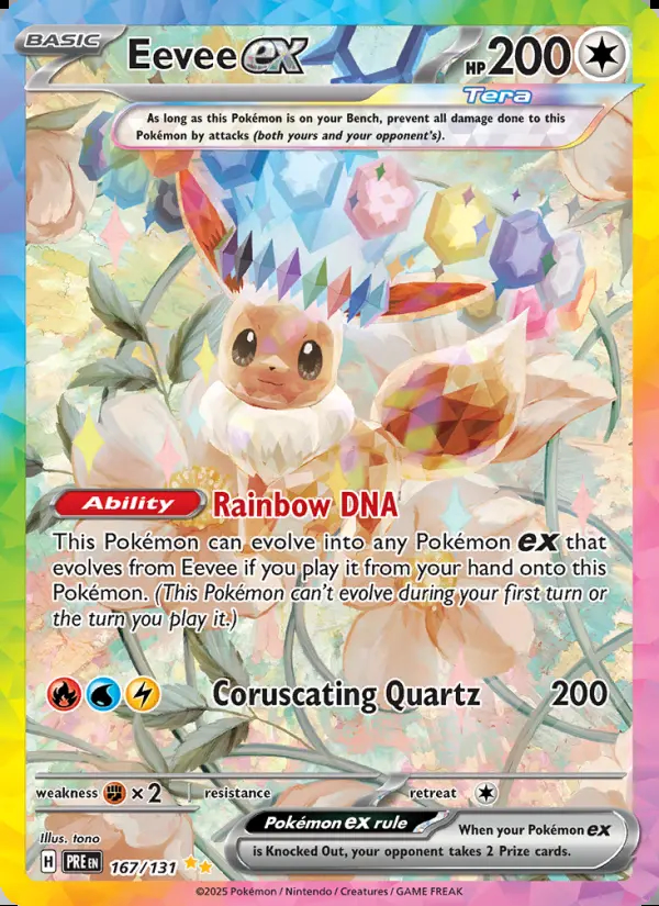 Image of the card Eevee ex