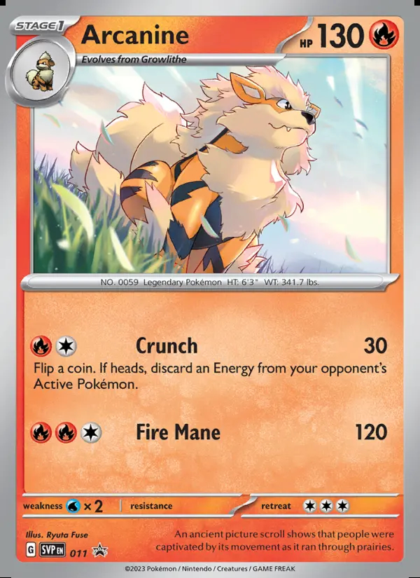 Image of the card Arcanine