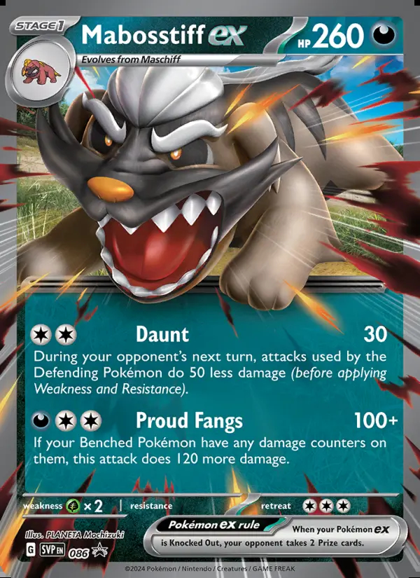 Image of the card Mabosstiff ex