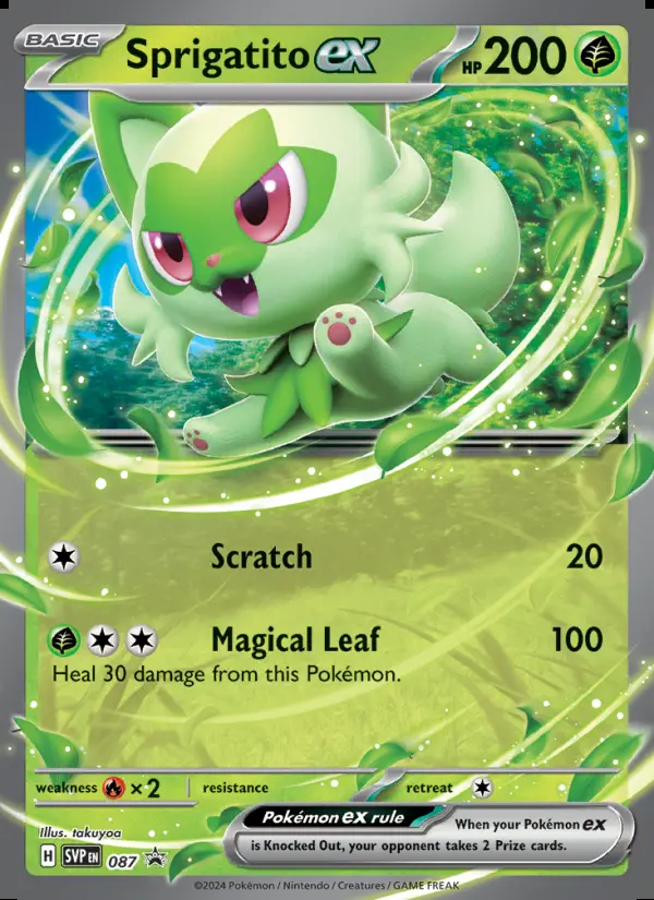 Image of the card Sprigatito ex