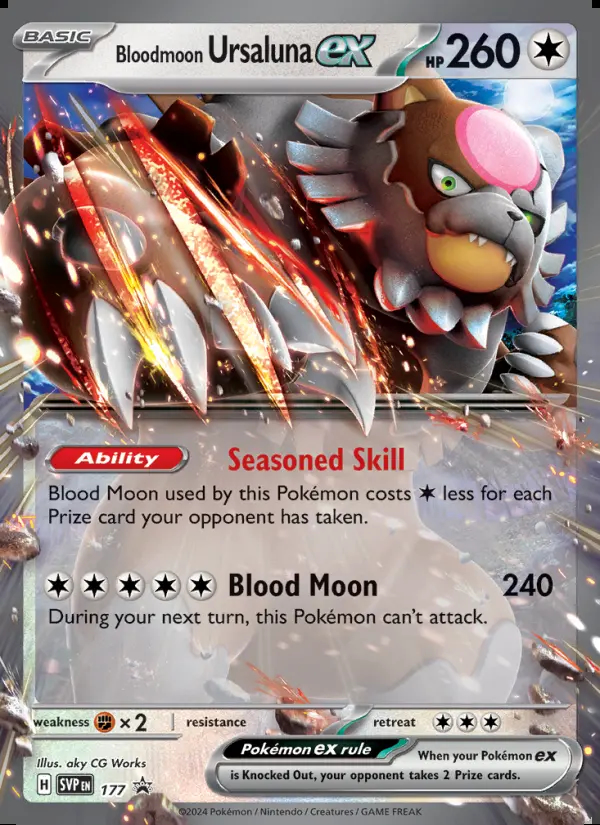 Image of the card Bloodmoon Ursaluna ex