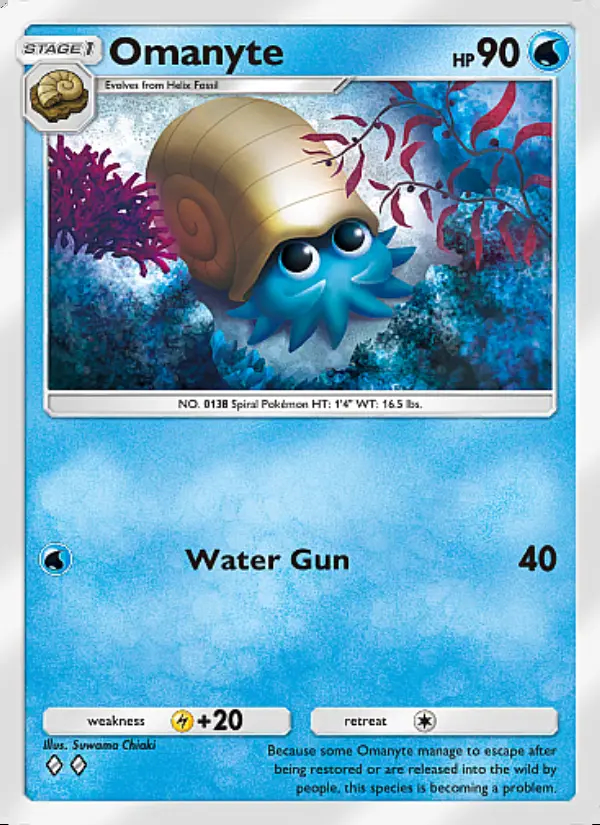 Image of the card Omanyte