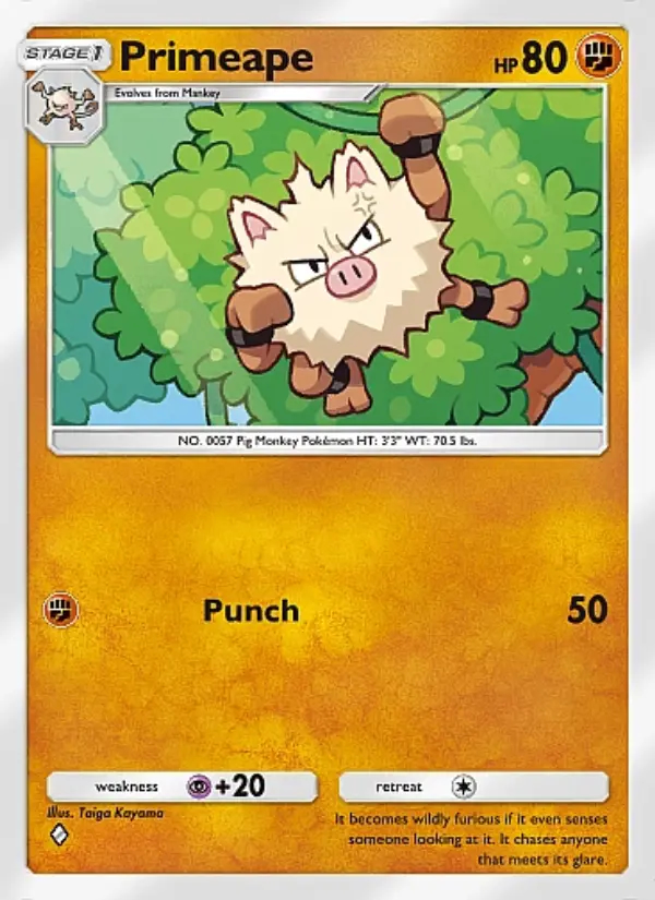 Image of the card Primeape