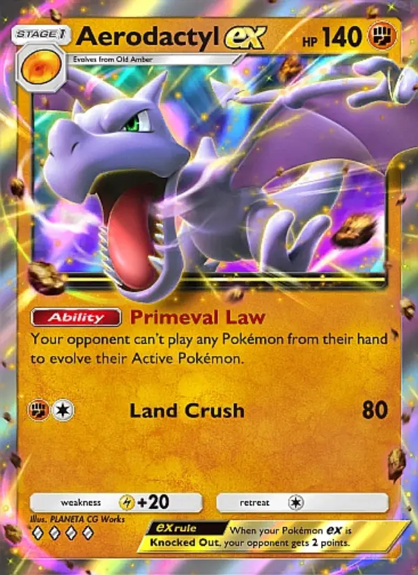 Image of the card Aerodactyl ex