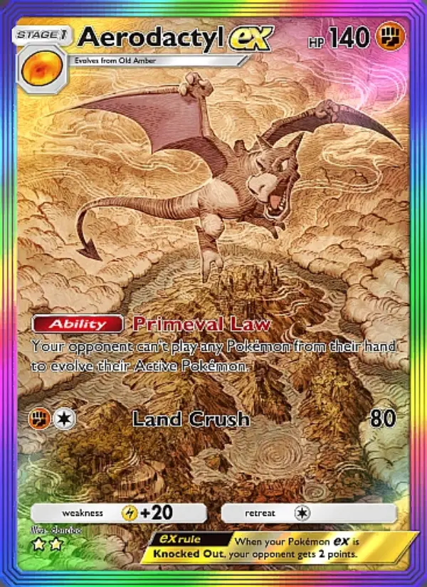 Image of the card Aerodactyl ex