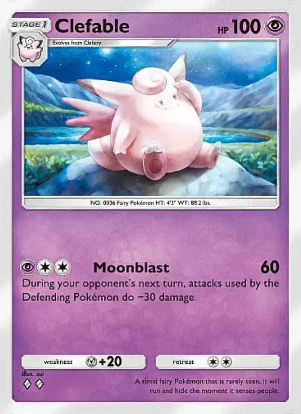 Image of the card Clefable