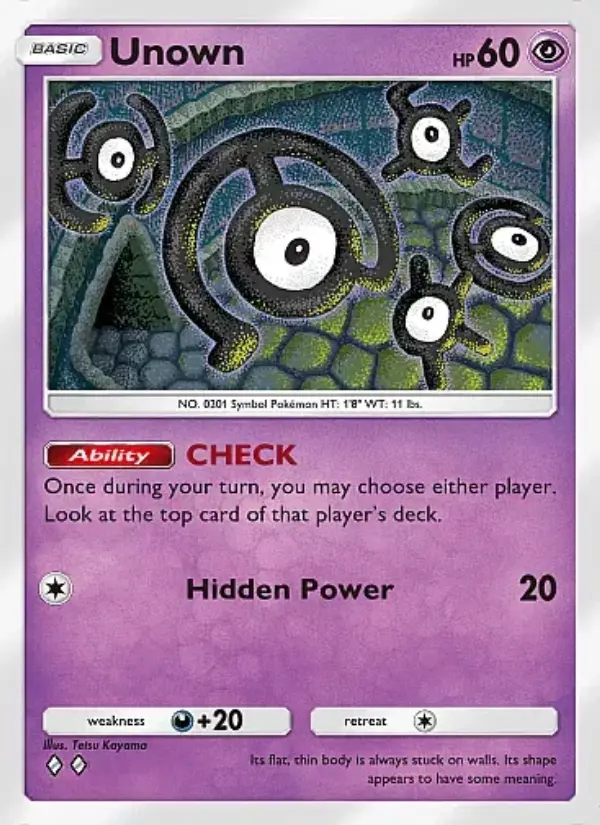 Image of the card Unown