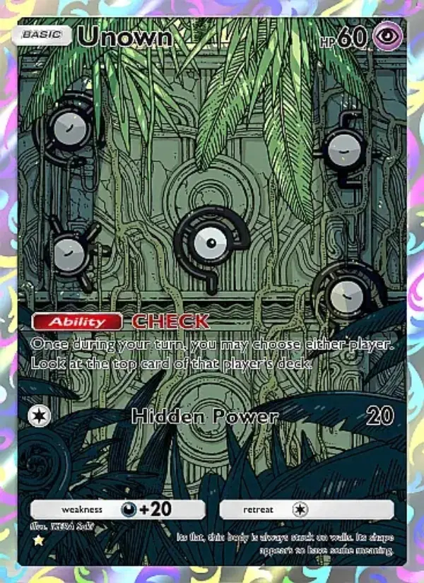 Image of the card Unown